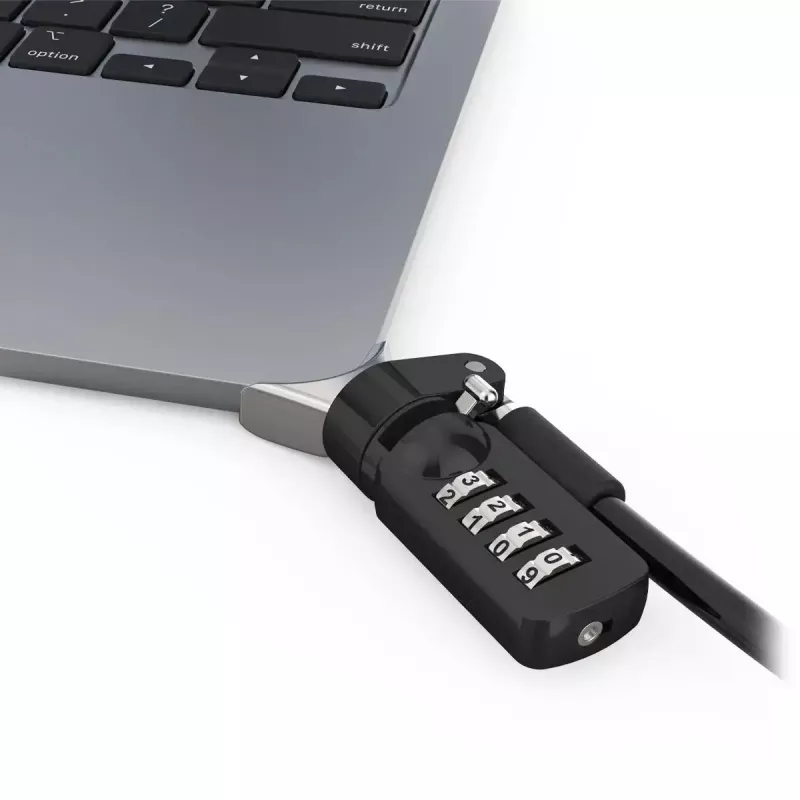 Compulocks Ledge per MacBook Air 13 pollici M2 e M3 con lucchetto a combinazione argento