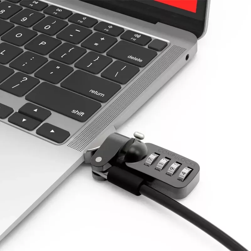 Compulocks Ledge per MacBook Air 13 pollici M2 e M3 con lucchetto a combinazione argento