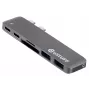 eSTUFF ES84122-Grigio hub di interfacce USB 3.2 Gen 1 (3.1 Gen 1) Type-C 5000 Mbit/s