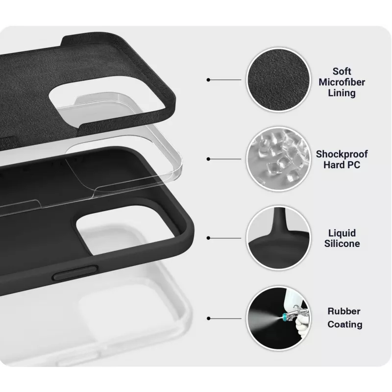 eSTUFF ES67120053-BULK custodia per cellulare 17,5 cm (6,9 pollici) cover nero