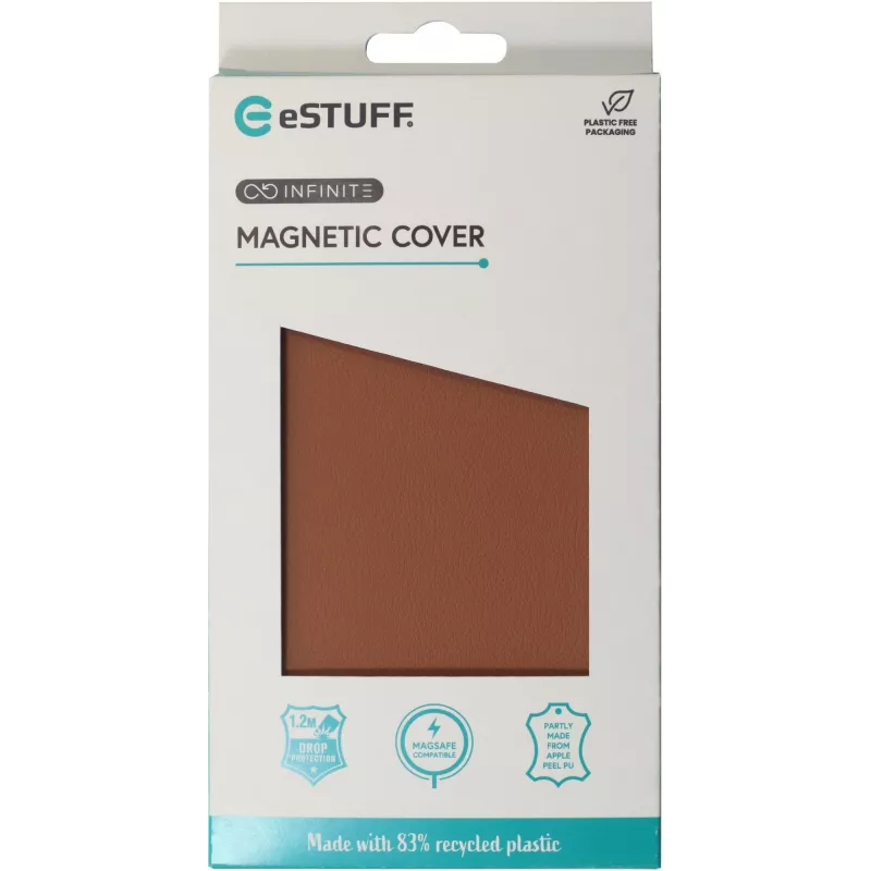 eSTUFF ES67160024 custodia per cellulare 15,5 cm (6,1 pollici) cover marrone