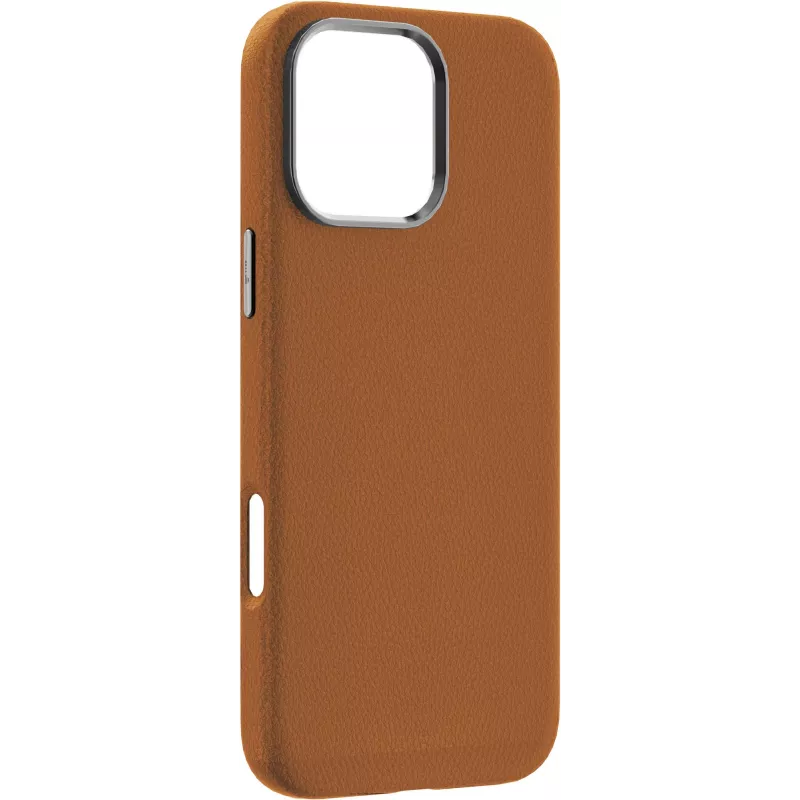 eSTUFF INFINITE VENICE custodia magnetica in pelle per iPhone 16 Pro, marrone