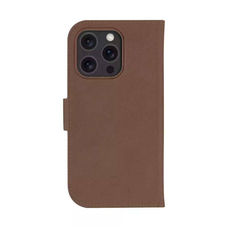 Custodia folio dbramante1928 Lynge MagSafe iPhone 16 Pro Dark Tan