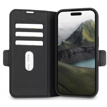 Custodia pieghevole dbramante1928 Oslo Pro per Apple iPhone 16 nero PU plastica