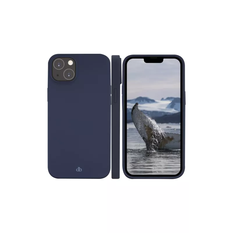Cover dbramante1928 Greenland iPhone 14 Plus Pacific Blue monocromatica