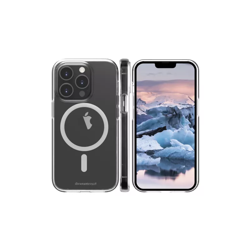 Cover dbramante1928 Iceland Pro compatibile MagSafe iPhone 14 Pro trasparente