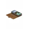 Custodia folio dbramante1928 Lynge iPhone 14 Plus tan 3 scomparti per carte