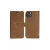 Custodia folio dbramante1928 Lynge iPhone 14 Plus tan 3 scomparti per carte