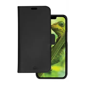 Custodia folio dbramante1928 Lynge iPhone 14 Plus nero 3 scomparti per carte