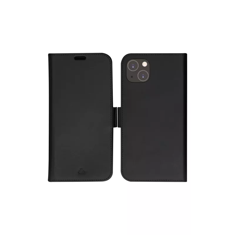 Custodia folio dbramante1928 Lynge iPhone 14 Plus nero 3 scomparti per carte