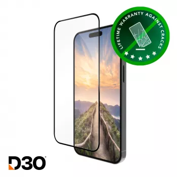 dbramante1928 eco-shield D3O - iPhone 16 ProMax - nero Edge pellicola protettiva per display in vetro temperato
