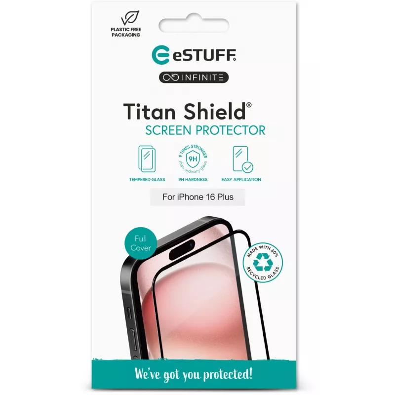 eSTUFF ES501425 protezione display/retro per cellulare trasparente Apple 1 pz.