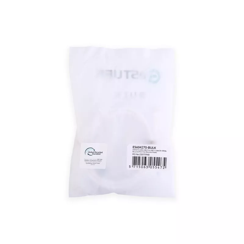 Cavo USB eSTUFF ES604270-BULK 2 m USB-C bianco USB 2.0 0,48 Gbit/s