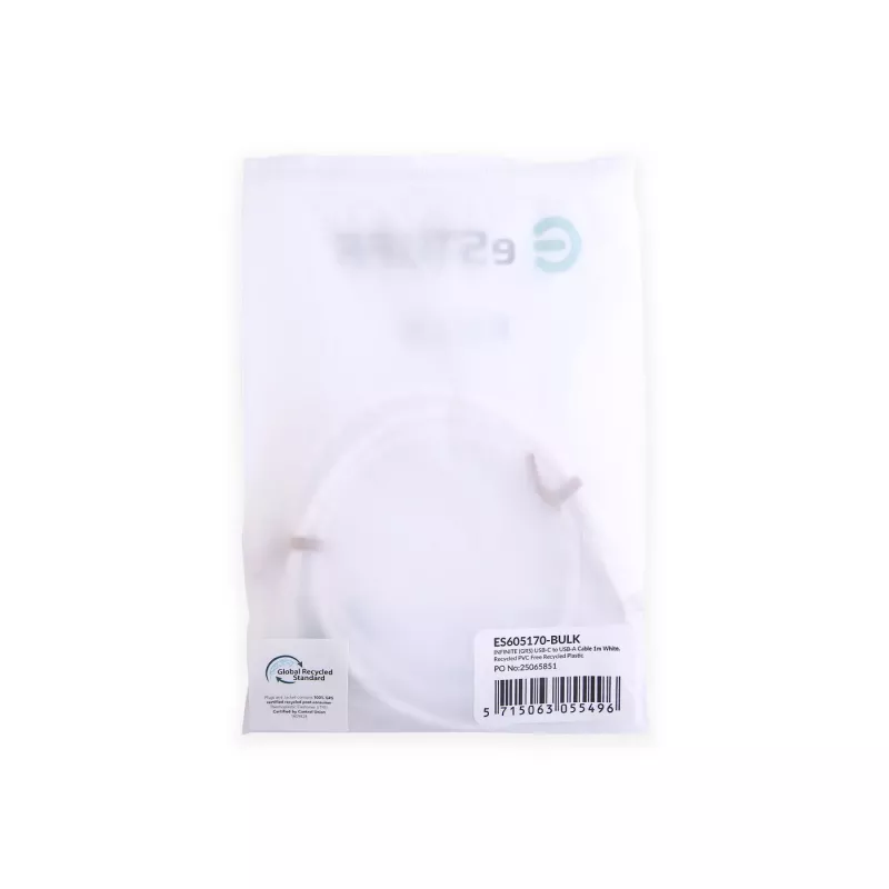 eSTUFF ES605170-BULK cavo USB USB 2.0 1 m USB-C USB-A bianco