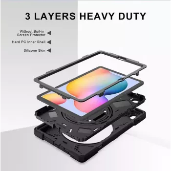 Cover eSTUFF AUSTIN Defender Case per Samsung Galaxy Tab S6 Lite 2022/2020 nero