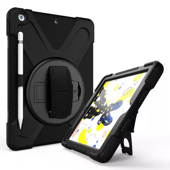 Cover eSTUFF CHICAGO Full Body Defender Case per iPad 10.2 nero