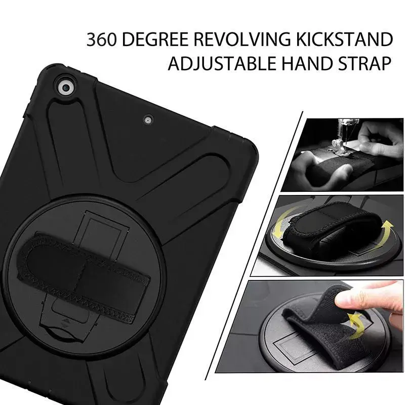 Cover eSTUFF CHICAGO Full Body Defender Case per iPad 10.2 nero