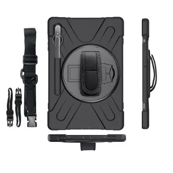 Cover eSTUFF CHICAGO Full Body Defender Case per Samsung Galaxy Tab S8/S7 nero