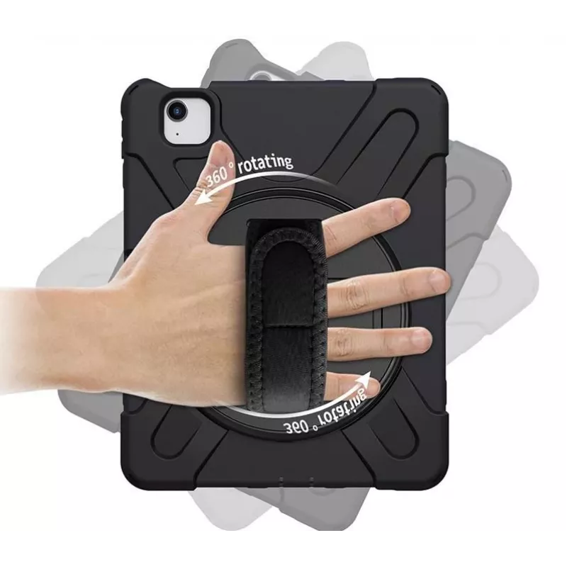 eSTUFF AUSTIN Defender Case per iPad Pro 11 2022/2020/2018/Air 5/4 10.9 – nero