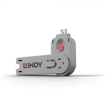 Chiave portblocker Lindy USB Type A Portblocker chiave rosa
