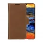 dbramante1928 Lynge LMSSGTDT6469 custodia a libro per Samsung Galaxy S25, pelle granulata, marrone chiaro