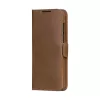 dbramante1928 Lynge LMSSGTDT6469 custodia a libro per Samsung Galaxy S25, pelle granulata, marrone chiaro