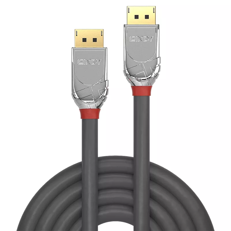 Lindy cavo DisplayPort 1.2 3 m, Cromo Line