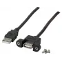 Microconnect USBAAF1PANEL2 cavo USB USB 2.0 1,8 m USB A nero