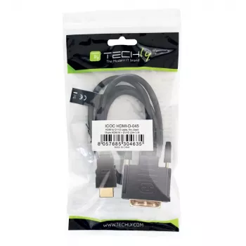 Adattatore cavo video Techly ICOC-HDMI-D-045 5 m DVI-D nero