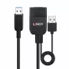 Cavo USB 3.2 Gen 2 Type-A ibrido Lindy 35 m nero ABS