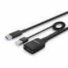 Cavo USB 3.2 Gen 2 Type-A ibrido Lindy 35 m nero ABS