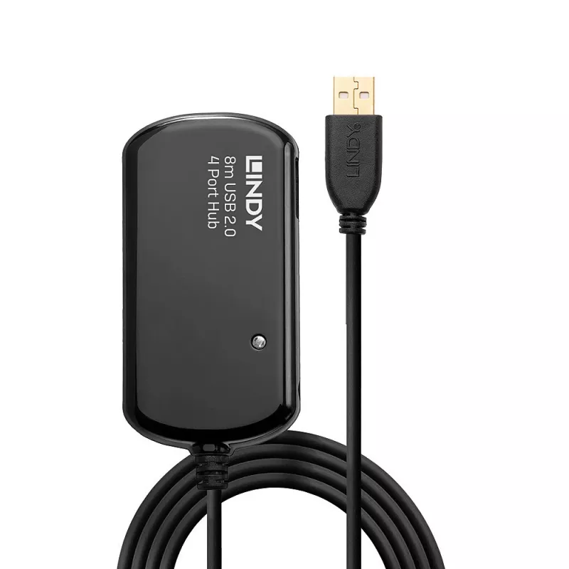 Hub prolunga attiva USB 2.0 Pro Lindy 8 m