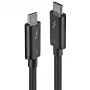 Cavo Thunderbolt 3 Lindy 0,5 m, passivo, 0,5 m, USB-C, USB-C, USB 3.2 Gen 1 (3.1 Gen 1), maschio/maschio, nero