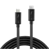 Lindy 41555 cavo Thunderbolt 3, passivo, USB-C maschio a USB-C maschio, 0,5 m, supporto 4K, nero