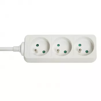 Prolunga elettrica Lindy 73120 3 prese AC per interni bianco