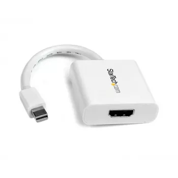 StarTech.com adattatore Mini DisplayPort a HDMI - convertitore video mDP a HDMI - 1080p - Mini DP o Thunderbolt 1/2 Mac/PC a monitor/display/TV HDMI - dongle passivo mDP 1.2 a HDMI - bianco