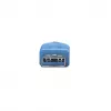 Cavo prolunga USB-A a USB-A Manhattan 2 m connettore maschio a femmina blu