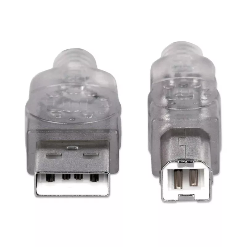 Cavo USB-A a USB-B Manhattan 345408 5 m maschio a maschio argento