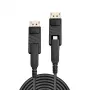 Cavo Mini DisplayPort 1.4 ibrido in fibra ottica Lindy 70 m con connettori DisplayPort rimovibili