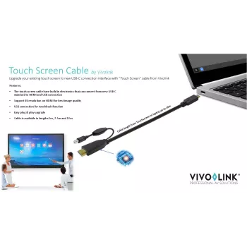 Cavo USB Vivolink PROUSBCHDMIUSBB5 USB 3.2 Gen 1 (3.1 Gen 1) 5 m USB C nero