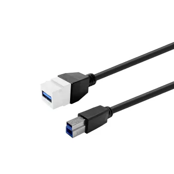 Cavo prolunga USB 3.0 Type-A femmina a Type-A femmina VivoLink PROKEYUSB3AFBM2W, bianco