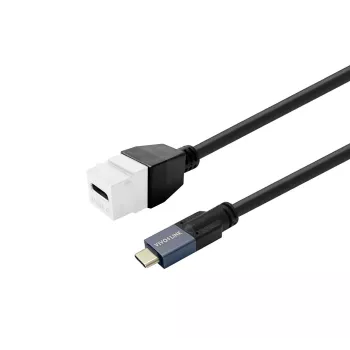Inserto keystone USB-C femmina VivoLink PROKEYUSBCFM2W bianco — modulo keystone USB-C femmina