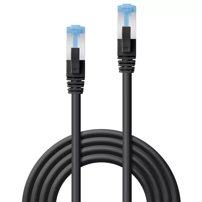 Lindy 47417 Cavo di rete nero 7,5 m Cat6a S/FTP (S-STP)
