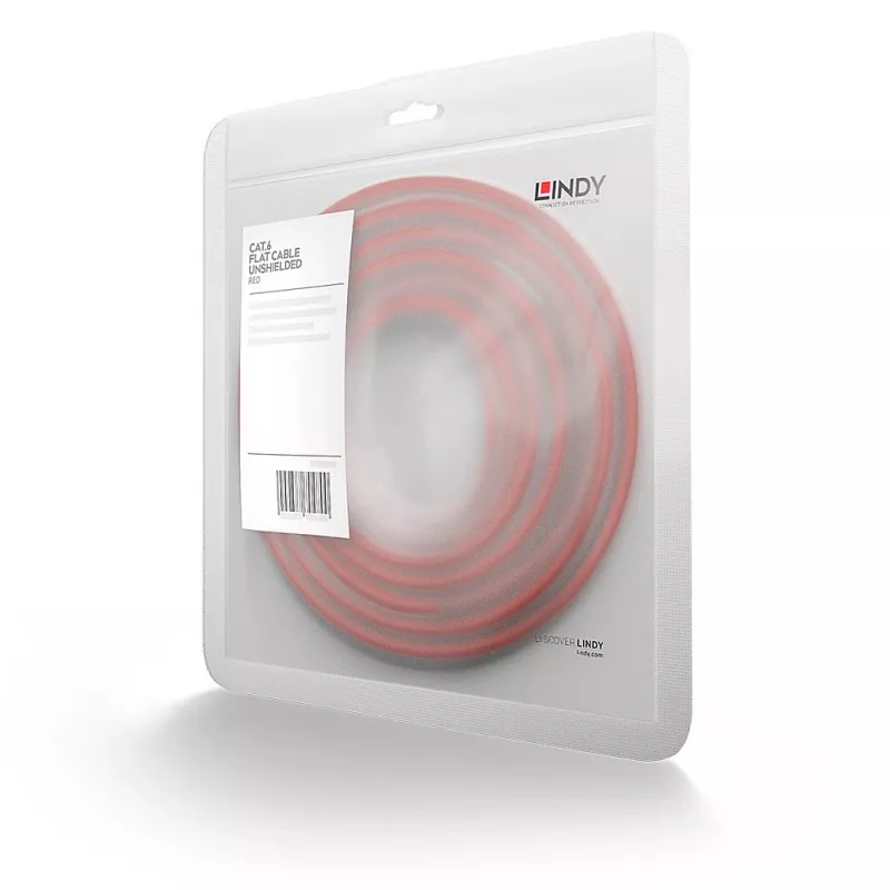 Lindy 47512 Cavo di rete rosso 2 m Cat6 U/UTP (UTP)