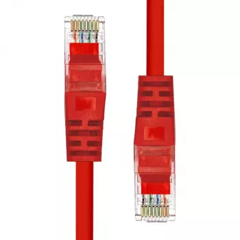 Cavo di rete ProXtend CAT5e U/UTP CCA PVC rosso 3M RJ-45 connettore maschio/connettore maschio