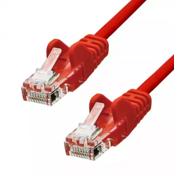 Cavo di rete ProXtend CAT5e U/UTP CCA PVC rosso 3M RJ-45 connettore maschio/connettore maschio