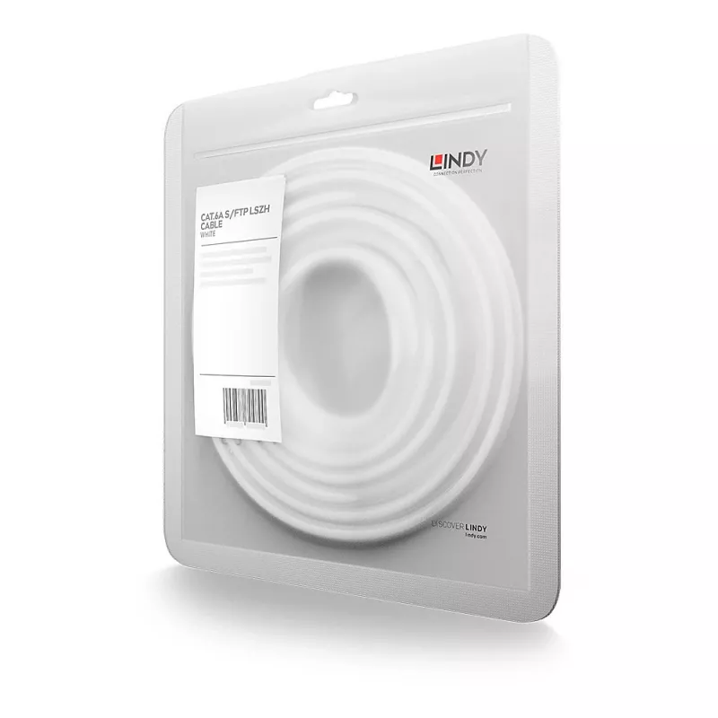 Cavo di rete Lindy 47199 bianco 15 m Cat6a S/FTP (S-STP)