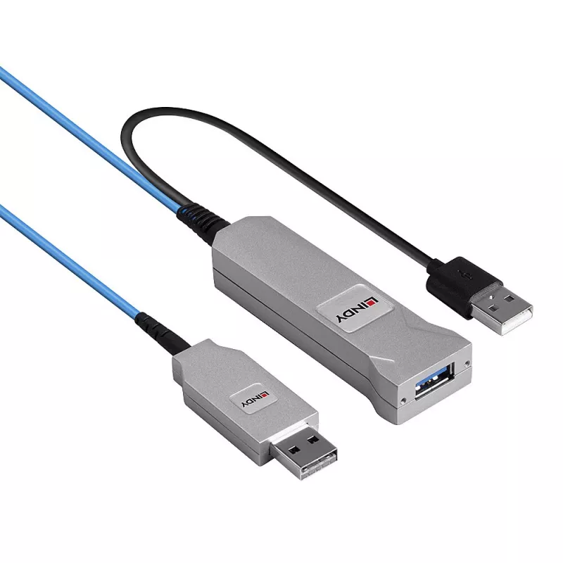 Cavo USB 3.0 in fibra ottica Lindy 30m