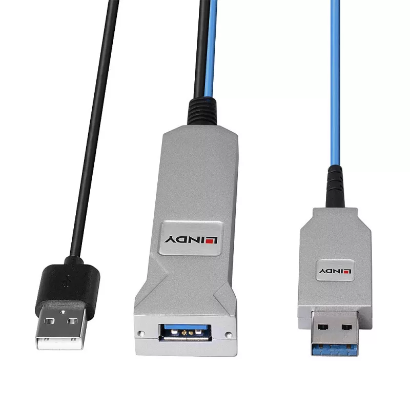 Cavo USB 3.0 in fibra ottica Lindy 30m
