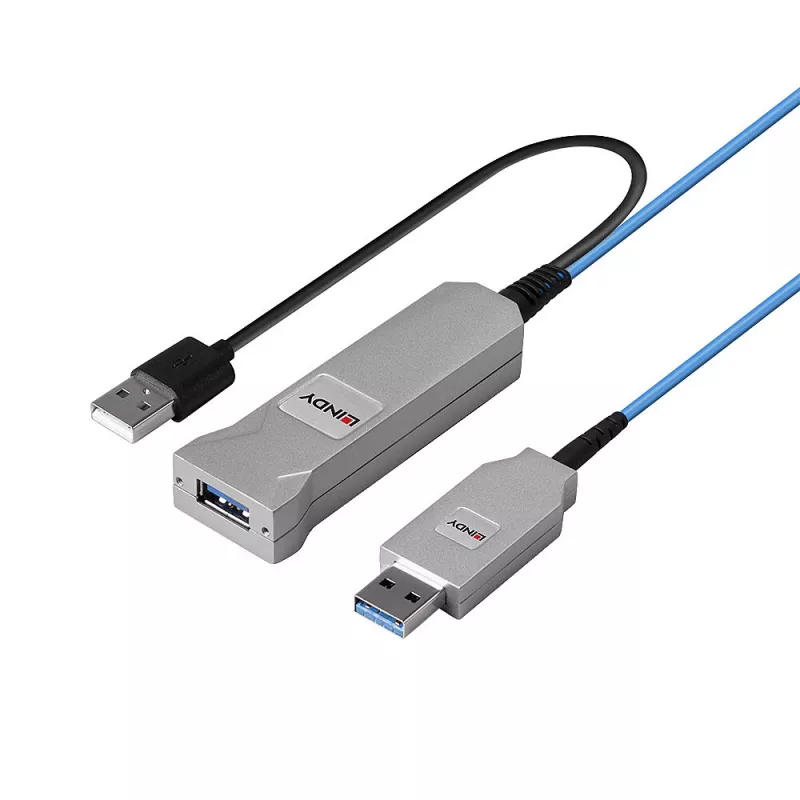 Cavo USB 3.0 in fibra ottica Lindy 30m